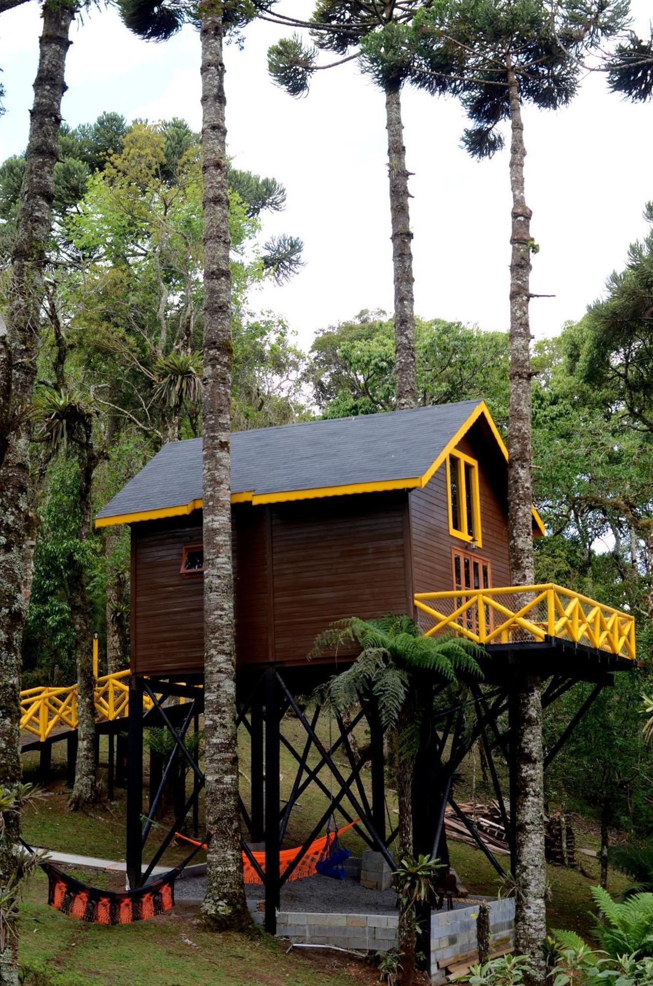 Hotel Chalé com vista para as montanhas PARAISO DAS ARAUCARIAS à Monteverde Extérieur photo