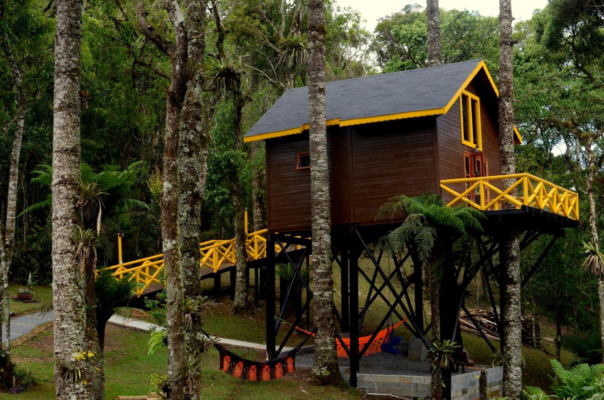 Hotel Chalé com vista para as montanhas PARAISO DAS ARAUCARIAS à Monteverde Extérieur photo