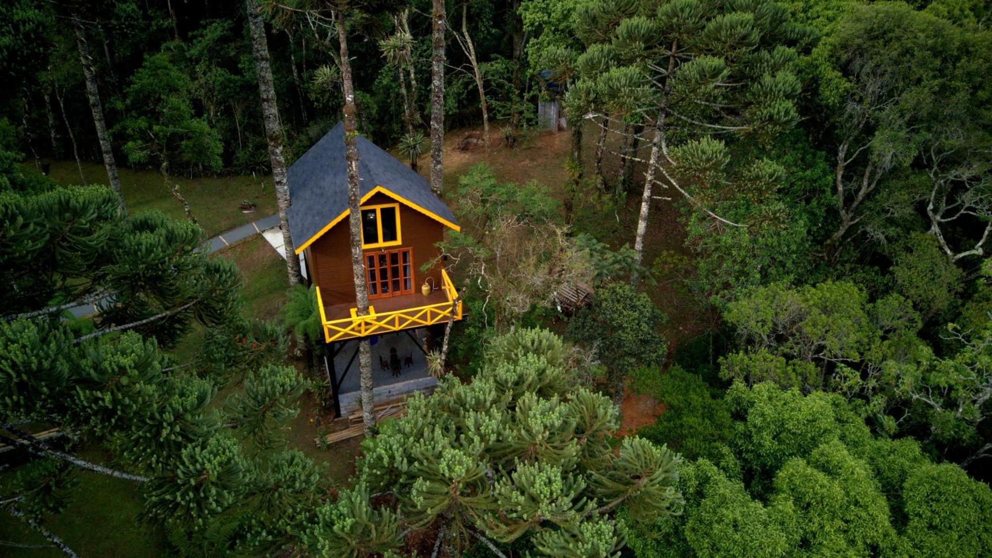 Hotel Chalé com vista para as montanhas PARAISO DAS ARAUCARIAS à Monteverde Extérieur photo